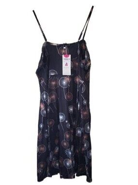 New Berydress Black Pattened Sleeveless Dress